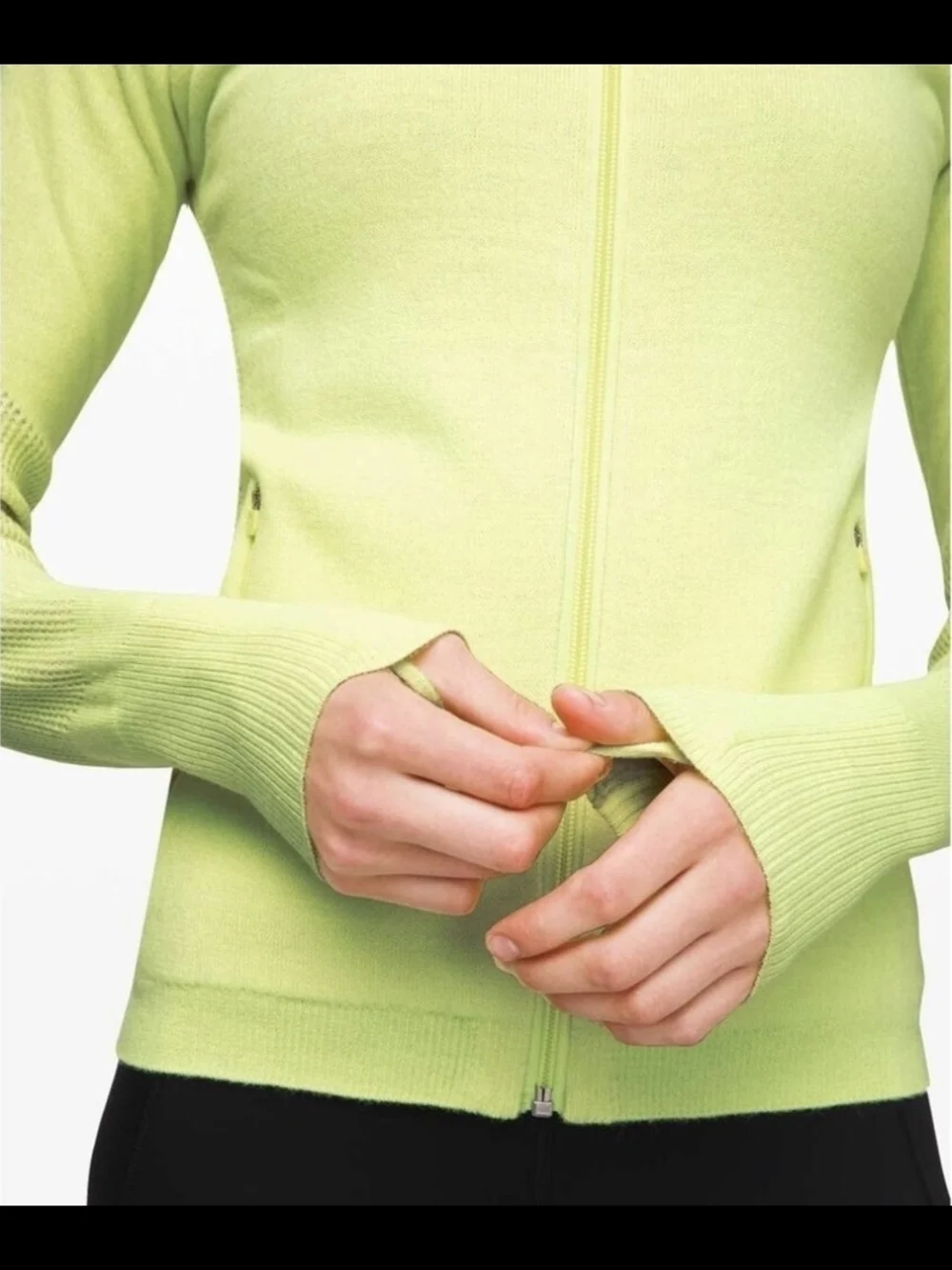 Lululemon Sweat Success Run  Knit Jacket  Florid Flash / Neon